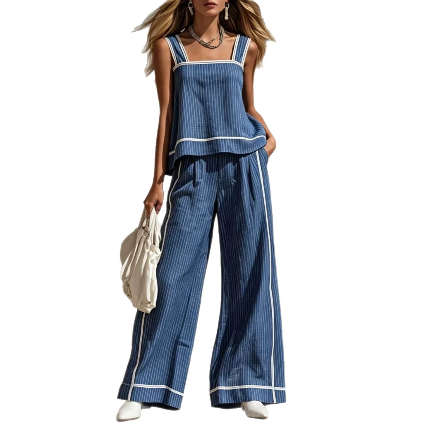 Womens Summer Casual Fashion Two-Piece Set