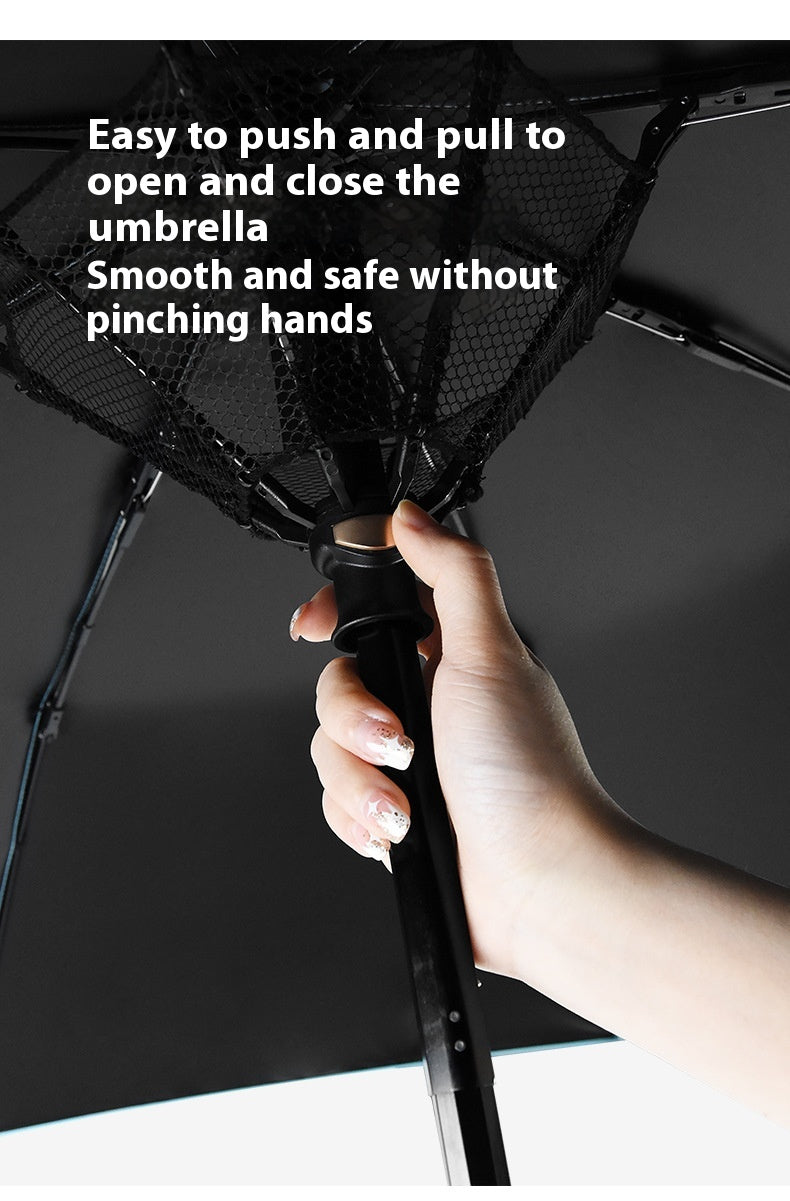 Cooling Folding Umbrella Advanced Sense Sunshade Charging Vinyl Sun Protective