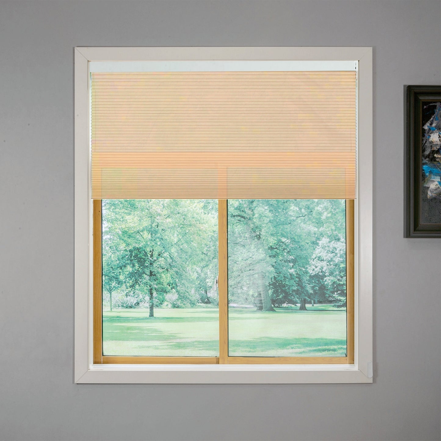 Equipped With A 15 Channel Remote Control And Solar Charging Panel, Electric Fully Blackout Honeycomb Curtain, Intelligent Silent Remote Control Curtain Detachable Lithium Battery