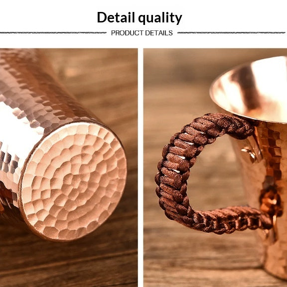 Household Hammered-Texture Thickened Creative Master Cup Single Cup Copper Tea Set