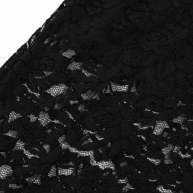All-match Lace Beauty Back Halter Underwear Dress Suit
