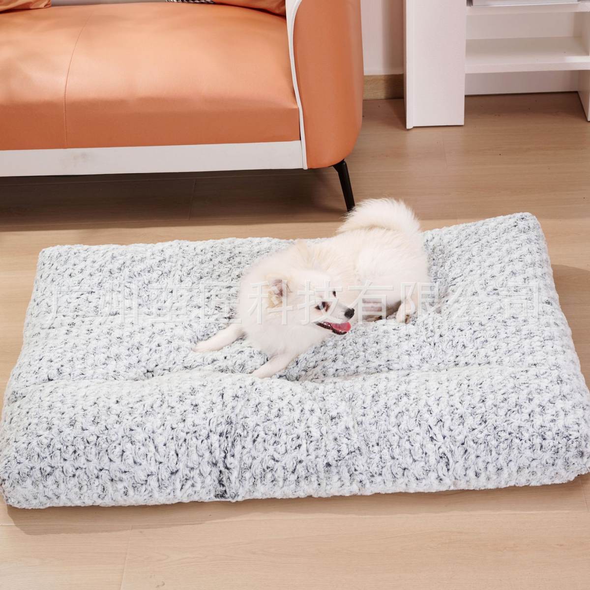 Pet Embossed Velvet Dog Bed Small, Medium And Large Dogs Cat Nest