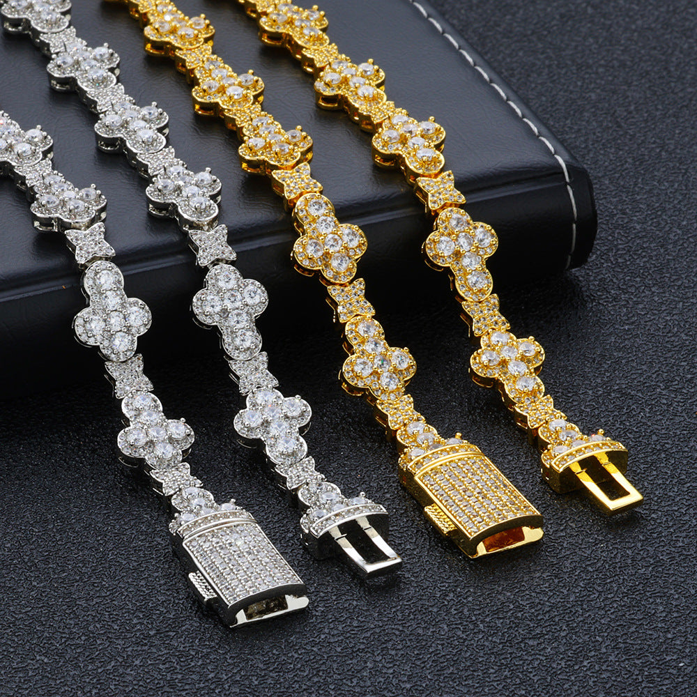 10mm Cross XINGX Hip Hop Ear Accessories Accessories Bracelet