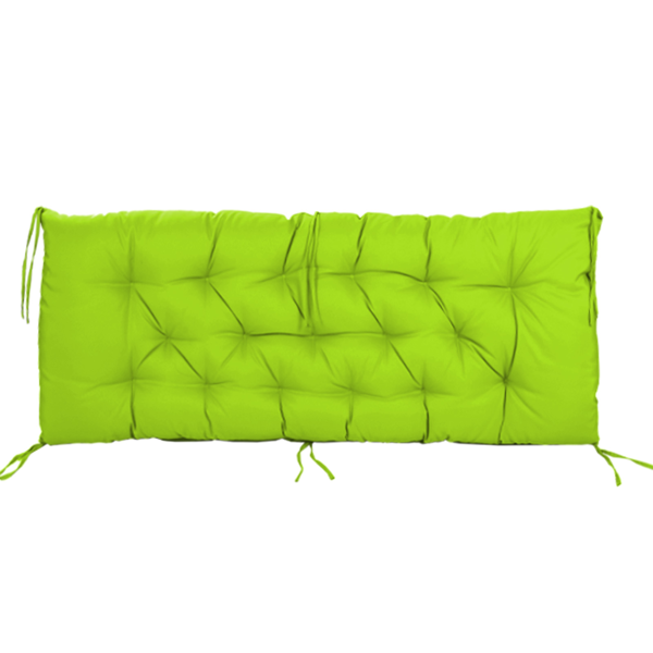 Outdoor Swing Cushions 60Inch,Waterproof 4in  Thick Porch Swing Cushion Replacement With Backrest And Ties,Comfortable 2-3 Seat Pation Swing Pad For Backyard,Garden,Lawn,Outdoor Furniture Grass Green