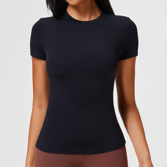 Slim-Fit Fitness Top For SpringSummer Yoga And Workout