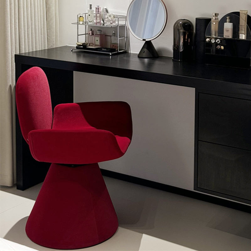 Light Luxury Dressing Stool, Bedroom Dressing Stool, 360  Swivel Chair, Red Style Home Dressing Room, Ladies' Dressing Table Swivel Chair