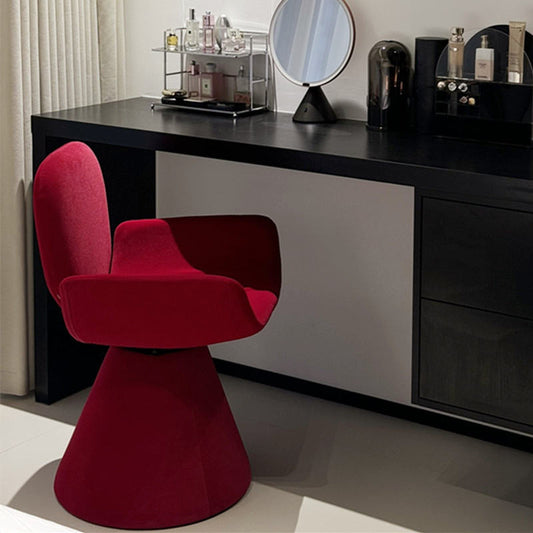 Light Luxury Dressing Stool, Bedroom Dressing Stool, 360  Swivel Chair, Red Style Home Dressing Room, Ladies' Dressing Table Swivel Chair