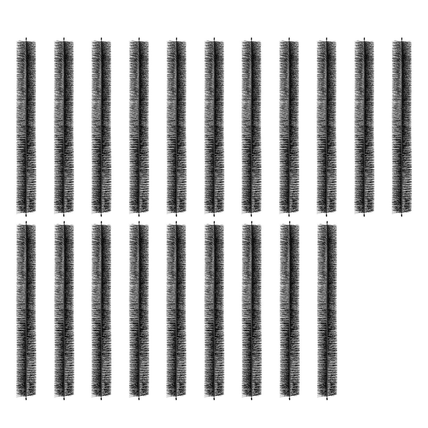 Gutter Brush, 60 Feet Total Length 4.33 Inch Diameter Gutter Cleaning Tools, Ground-Level Gutter Brush Leaf Guard For 5 Inch Gutters, Easily Clear Roof Leaves And Debris, 20 Pack