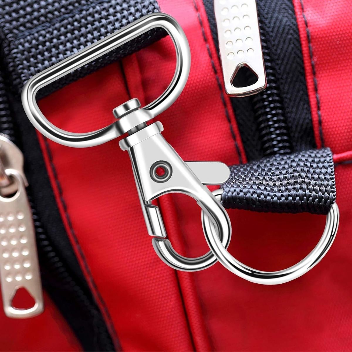 64-Piece Set Of Bag Accessories For Sewing: D-Rings, Sliding Buckles, Strap Adjusters, Swivel Carabiner Hooks, Magnetic Buttons, Magnetic Closures For Bags And Belts—Sewing Accessories