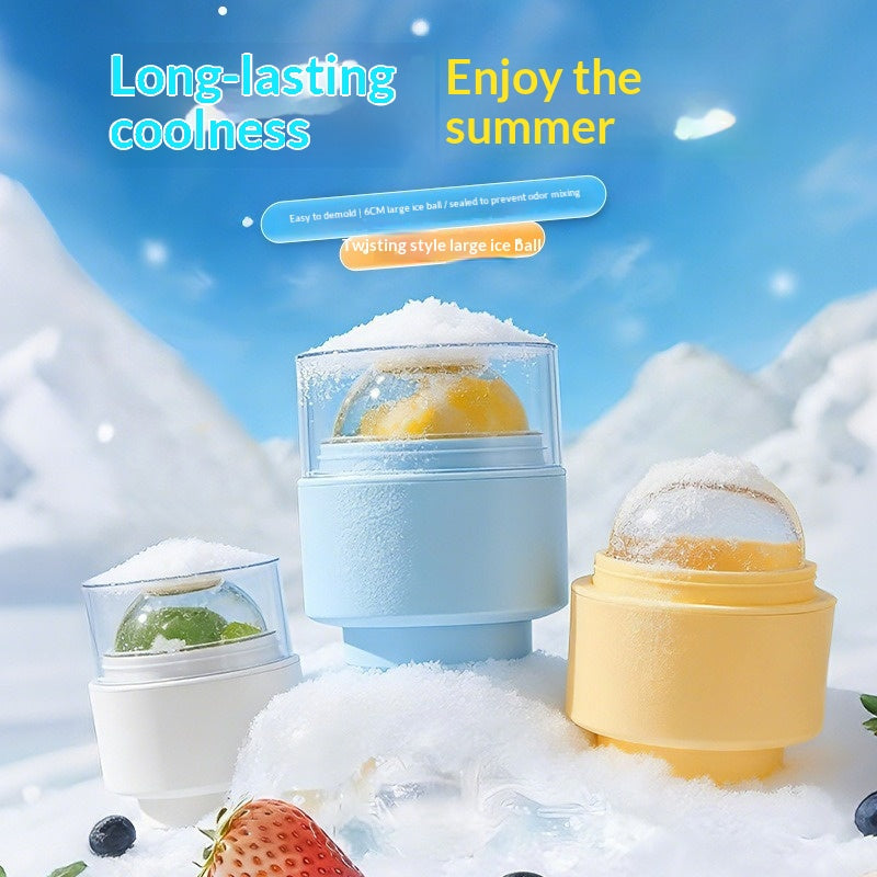 Practical 6cm Ice Ball Mold Plastic Quick-freezing Ice Sphere Mold Leak-proof Easy Release Ball Shape Mold For Home Kitchen Gadgets