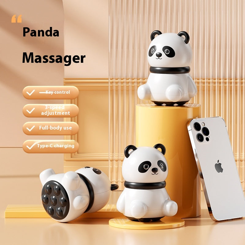 USB Charging Lesser Panda Intelligent Press Type 3 Gear Adjustment Massage Instrument