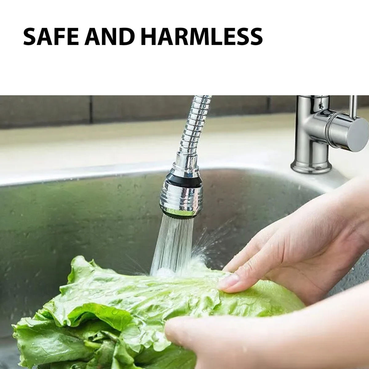 Jue-Fish Cross-border Pressure-boosting Shower Head For Home And Kitchen, Anti-splash Head, Universal Rotating Pressure-boosting Stainless Steel Shower Head