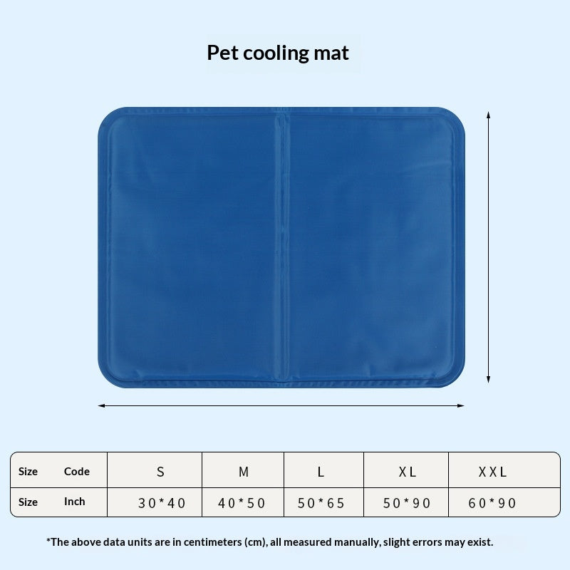 Water-wave-pattern Pet Gel-sponge Cooling Mat