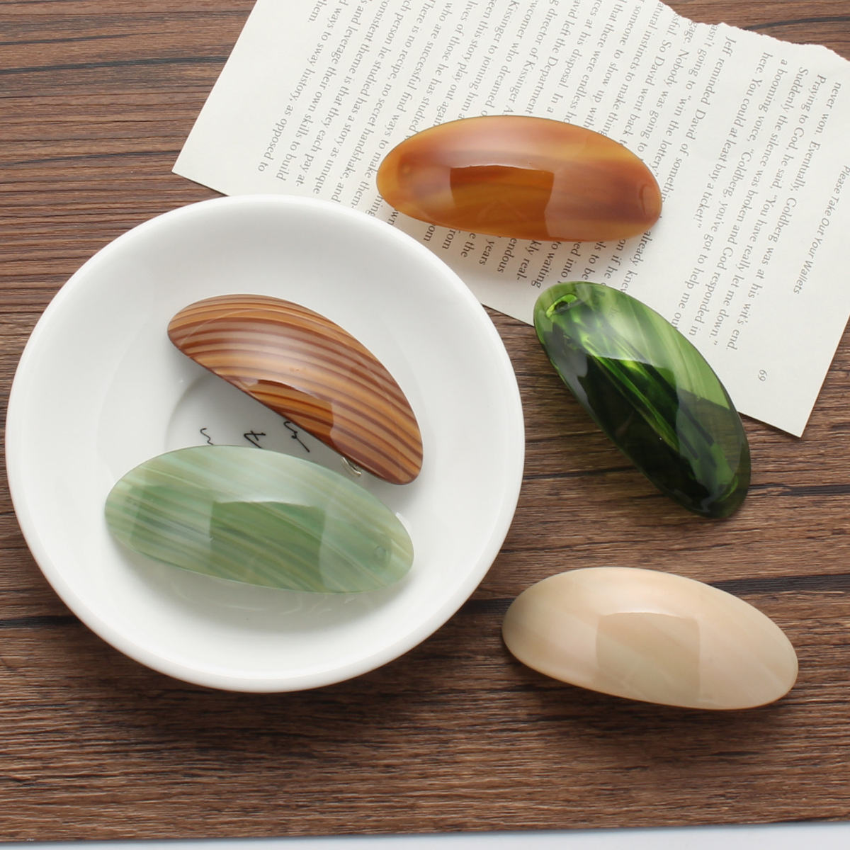 Oval Clip Half Hair Accessories Female