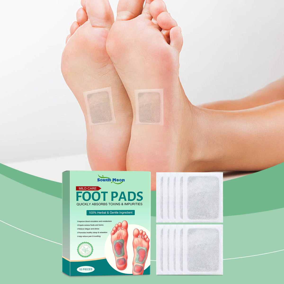Massage Plant-Based Foot Patch Set