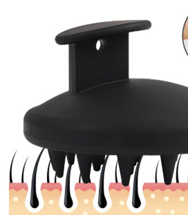 Silicone Round Hair Body Massage Brush For Bathing And Hair Care