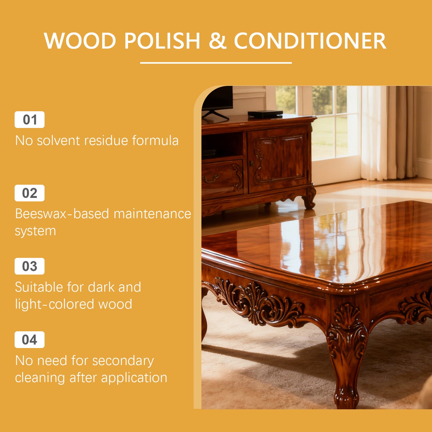 Wood Finish Brightener And Anti Cracking Care Agent