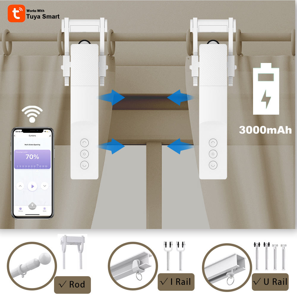 Lithium Battery Electric Curtain Companion Robot Motor Smart Home