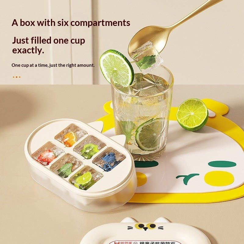 Antibacterial Press-type Ice Cube Tray Food-grade Ice Mold