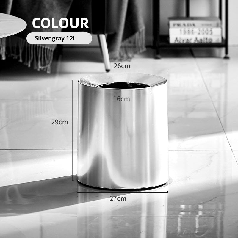 Household Office Double-layer Open-top Trash Can