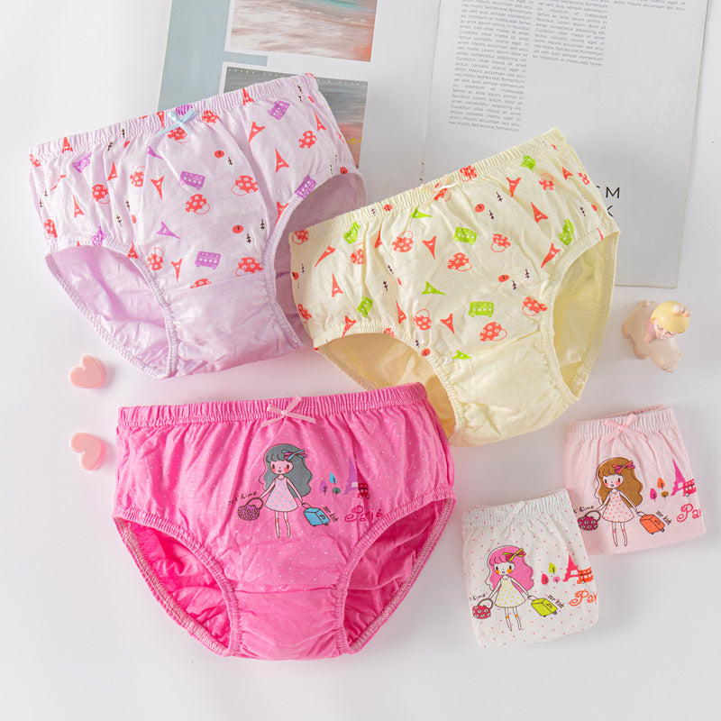Korean-style Childrens Underwear Wholesale Pure Cotton Class A Girls Briefs