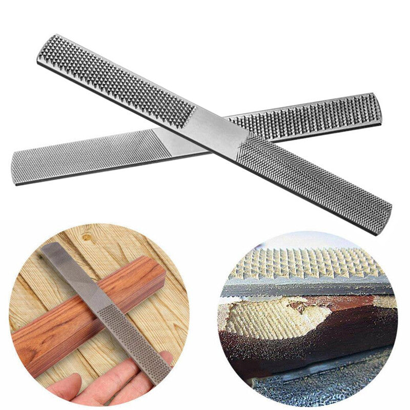 4 In 1 Carbon Steel Rasp File Carpentry Woodworking Wood Carving Hand Tools