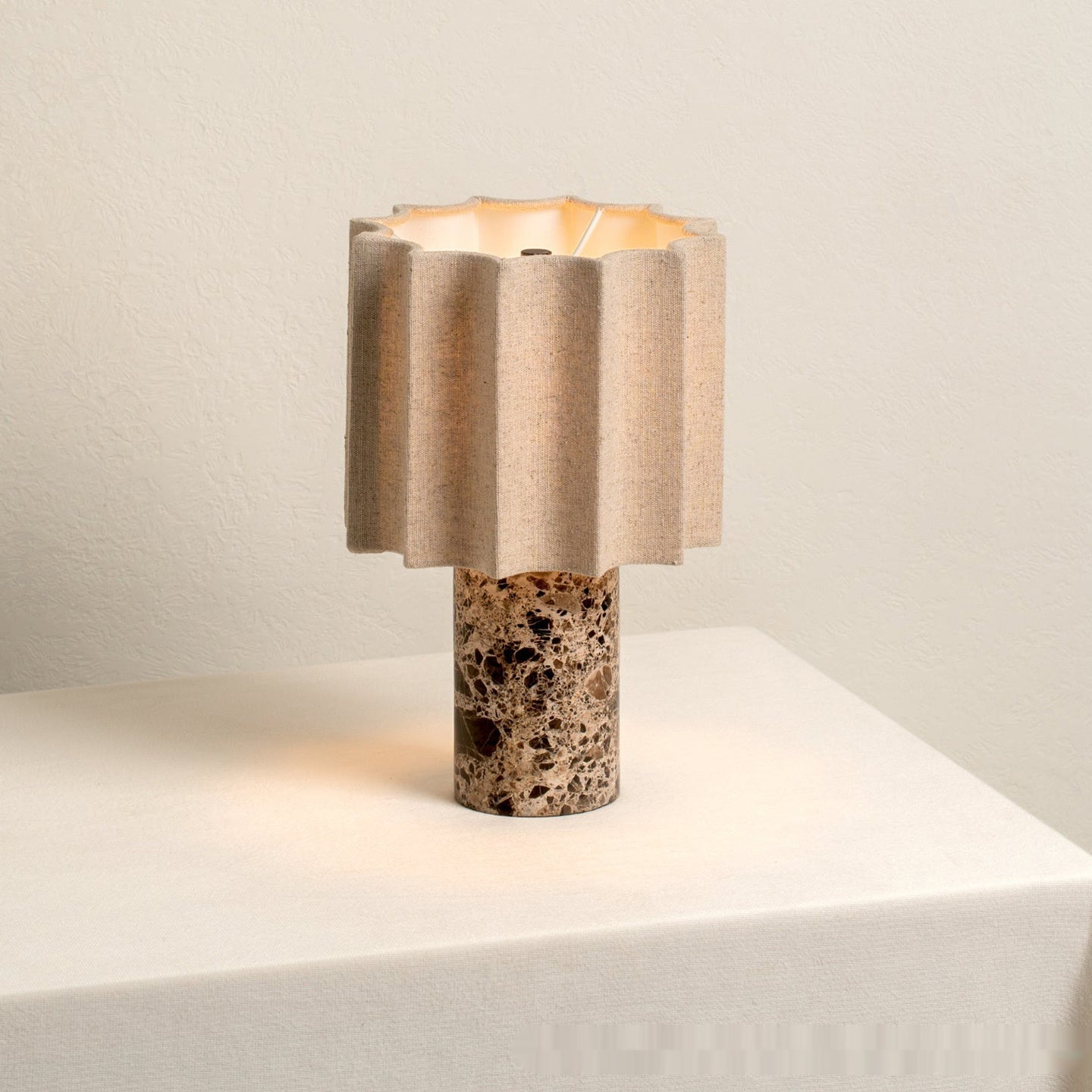 Light Luxury Marble Charging Table Lamp For Bedroom And Living Room Decoration