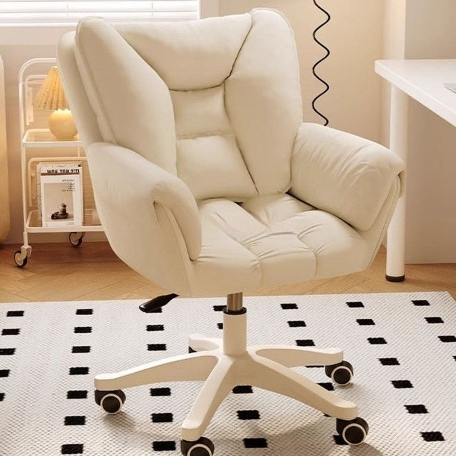 Elevating And Swiveling Makeup Chair With Backrest For The Bedroom