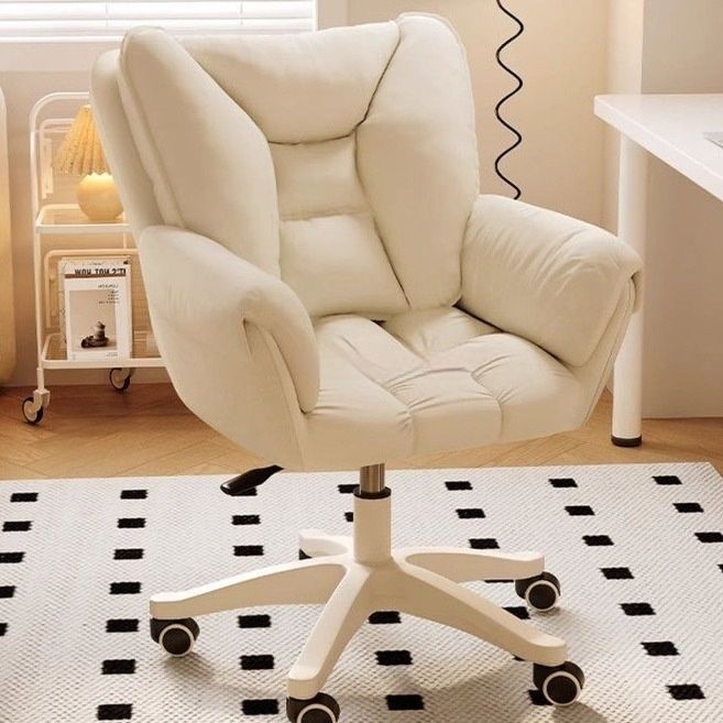 Elevating And Swiveling Makeup Chair With Backrest For The Bedroom