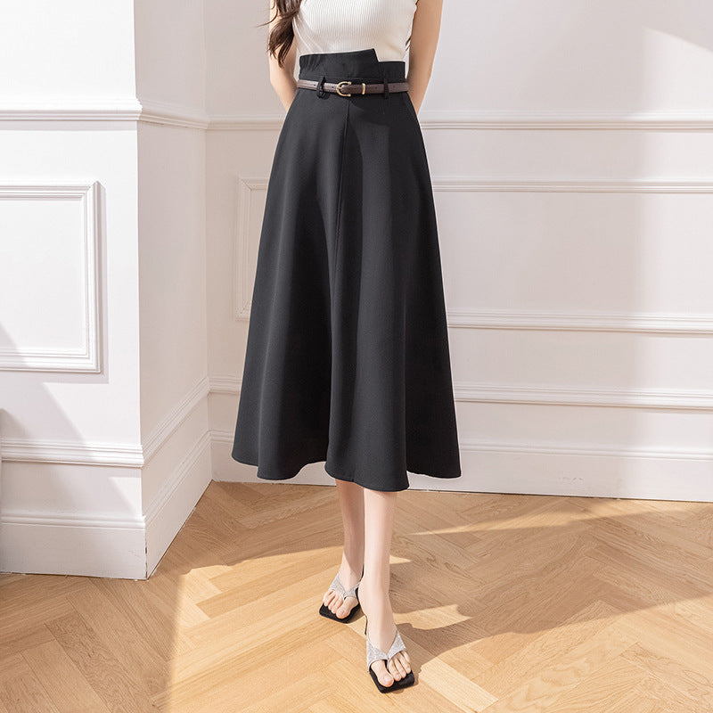Womens Skirt Summer New Japanese-Korean Style High-waisted