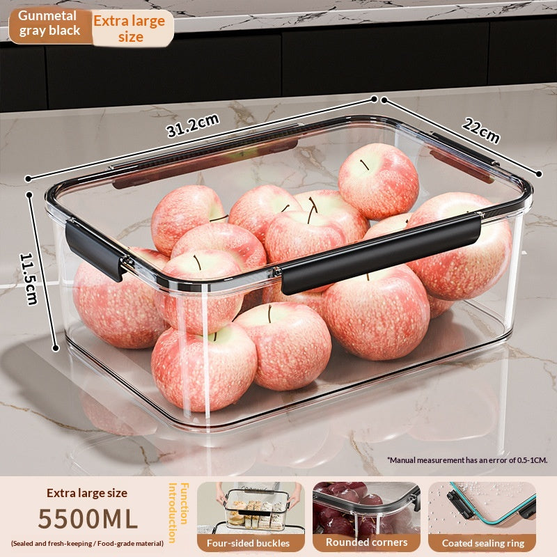 Refrigerator Fresh-keeping Container Large-capacity Transparent Freezer Food Storage Box