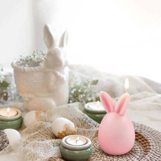 2-Pack Easter Rabbit Silicone Mold,Easter Molds,3D Easter Bunny Silicone Mold, Rabbit Candle Silicone Mold, Easter Eggs Bunny Silicone Mold, Easter Bunny Soap Mold For Candles And Soap, Easter Gifts