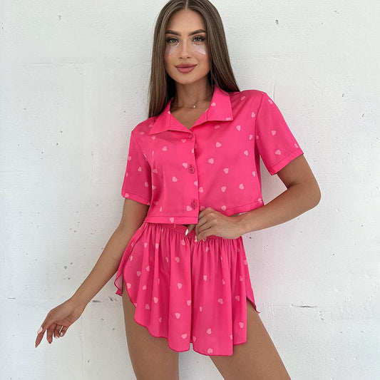 Women's New Best-Selling Heart-Print Set