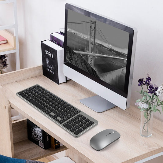 Charging Bluetooth Dual-mode Wireless Keyboard Two Zone Digital Mouse Set