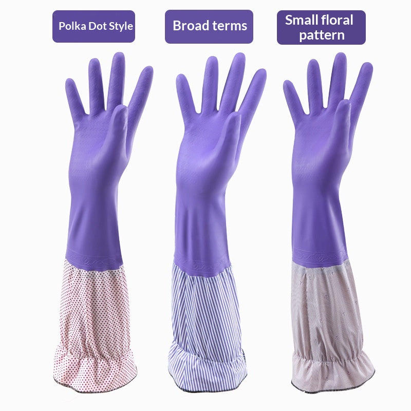 Kitchen And Household Cleaning Waterproof Rubber Gloves