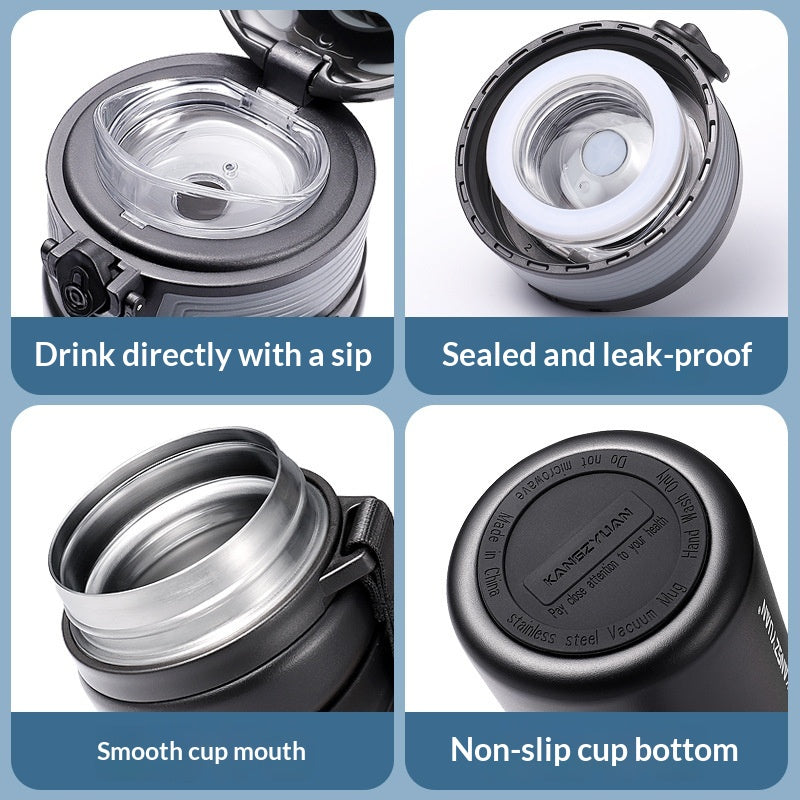 316 Stainless Steel Large-Capacity Fitness Water Bottle