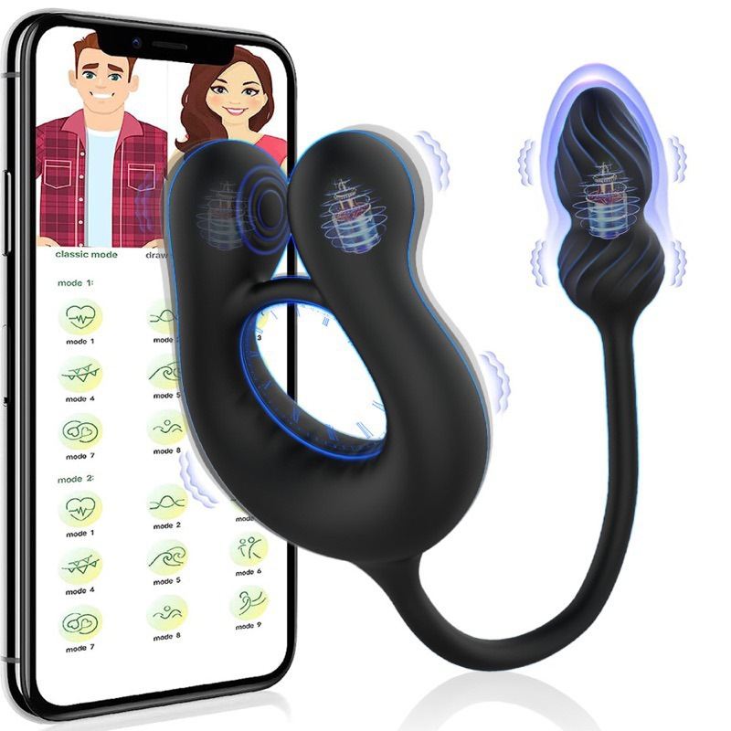 3-in-1 Male Pleasure Device With Vibration Ring & Premium Silicone Design