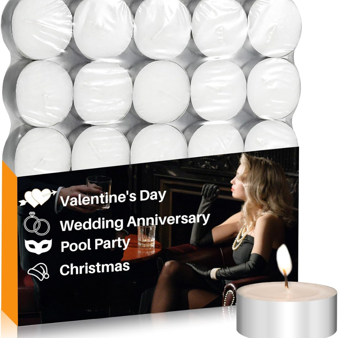 Tea Lights Candles Unscented Tea Tree Lights Mini Votive With Cotton Wick For Decorating Home Pool Shabbat Wedding Emergencies Christmas