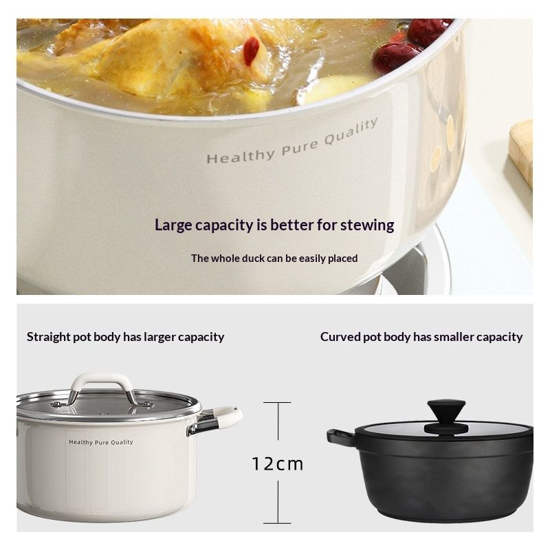 Stainless Steel Soup Pot Thickened For Home Steaming And Boiling