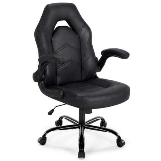 PU Leather Ergonomic Office Chair Swivel Computer Gaming Chair With Lumbar Support