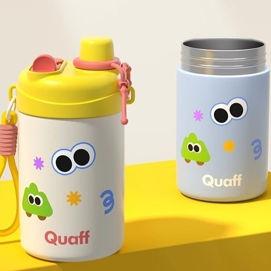 Dual-use Insulated Mug For Home Use With A Straw Keeps Drinks Both Cold And Hot