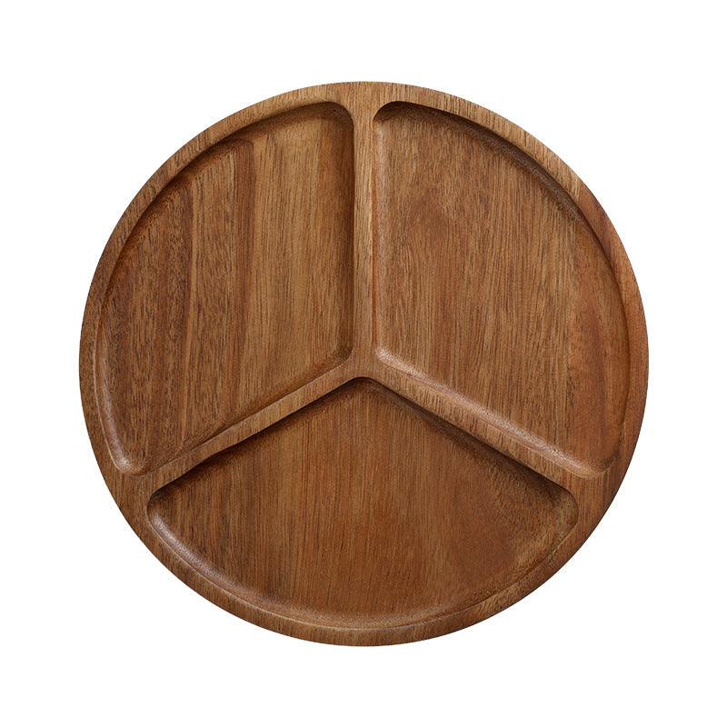 Wooden Tray Enclosing A Snack Plate Japanese-style Tea Tray