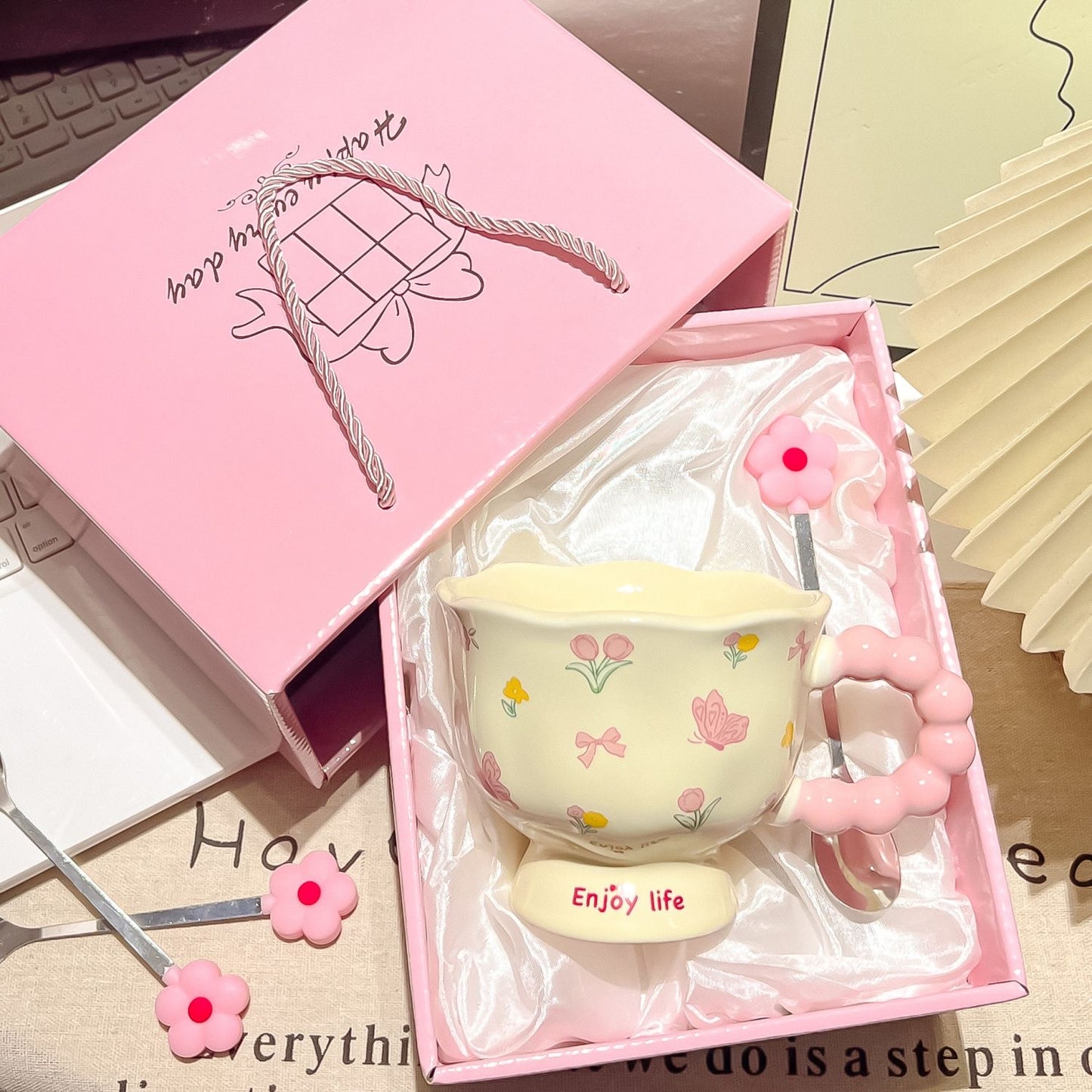 Ceramic Cup Birthday Gift For Girls Gift Box Water Mug