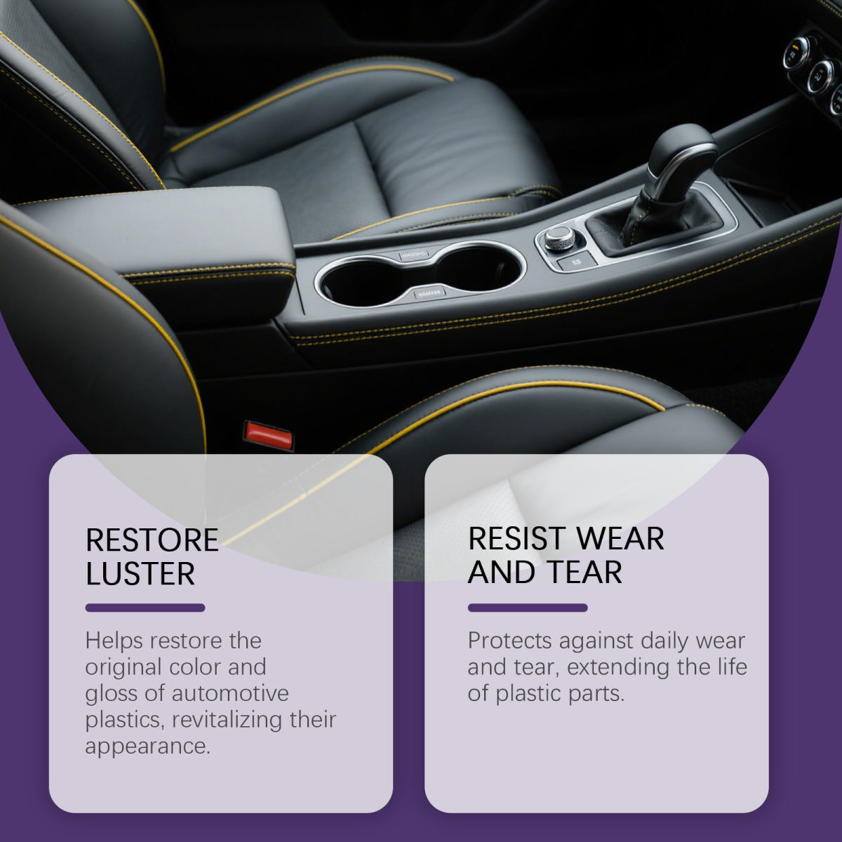 Car Plastic Care Interior Gloss Friction Damage Maintenance Dashboard Care Spray