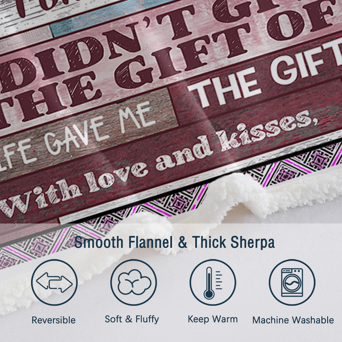 Gifts For Mom, Anniversary Birthday Gifts For Mom, Blanket To Mom From Daughter Son, Presents For Mother's Day, Soft Sherpa Blanket Bed Blanket