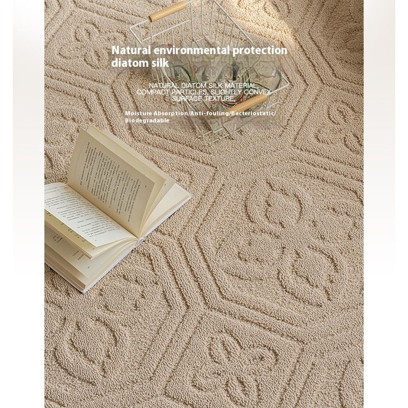 American-style Pastoral Three-dimensional Relief Living Room Carpet Waterproof Anti-fouling Disposable Easy-care Bedroom Bedside Sofa Table Carpet