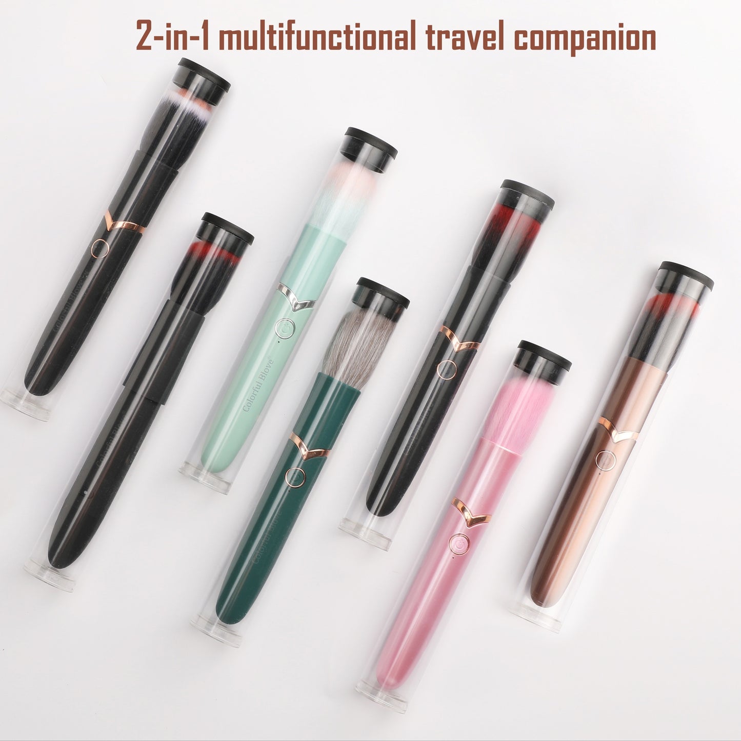 Discreet Mini Bullet For Women Elegant Makeup Brush Vibrator,Travel Friendly Body Massager With Nipple Stimulation