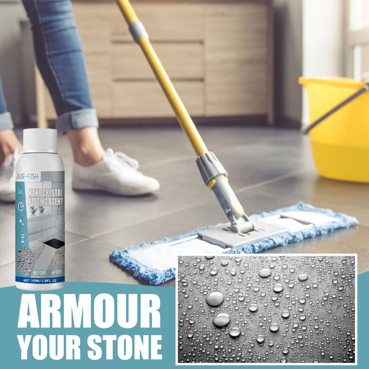 Kitchen Nano Crystal Plating Agent Care Stone Scratch Renovation