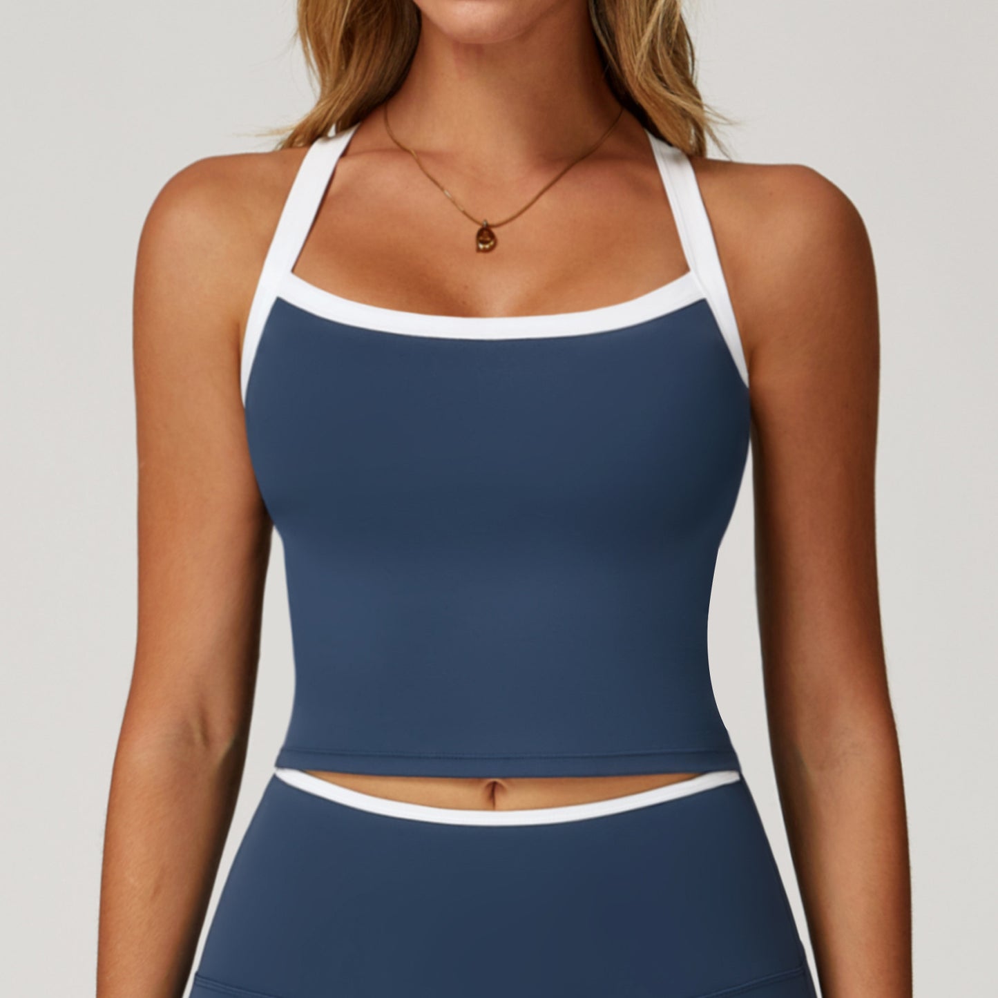 Contrast Color Beauty Back Outer Wear High Sense Running Exercise Underwear
