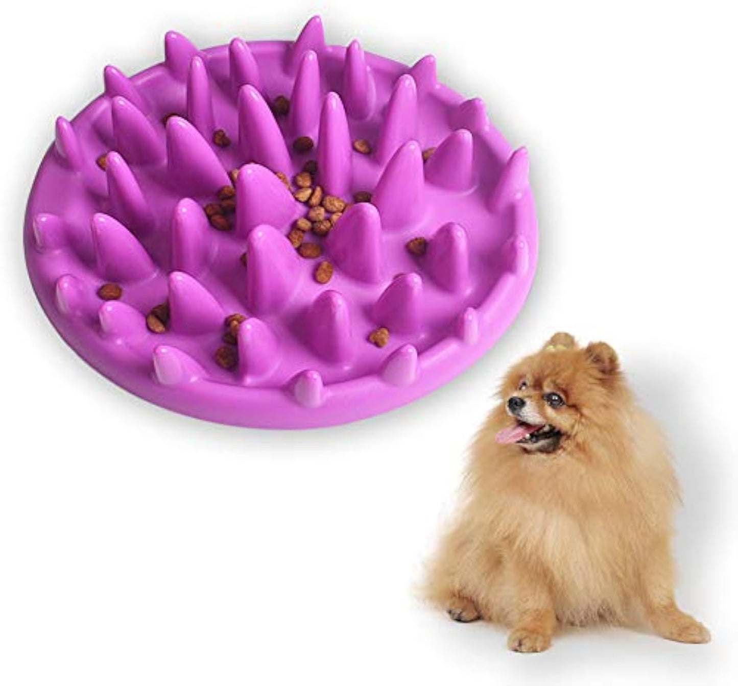 Cat Slow Feeder Bowl  Non-Slip Cat Feeding Bowl Anti-Choking Dog Food Bowl Jungle Puzzle Cat Catch Interactive Feeder Suitable For Dog